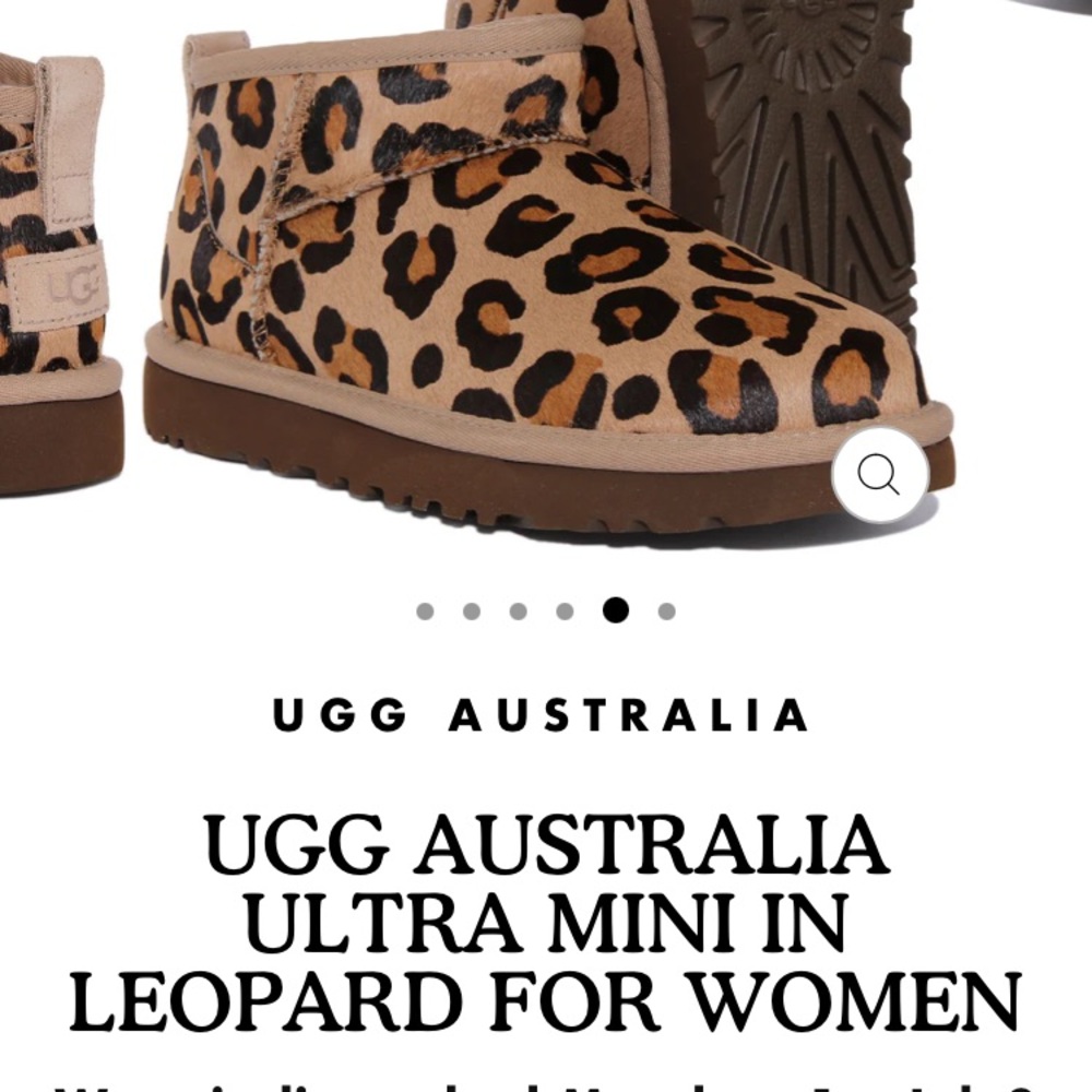 UGG Australia Ultr Mini WM/Sz7 Leopard